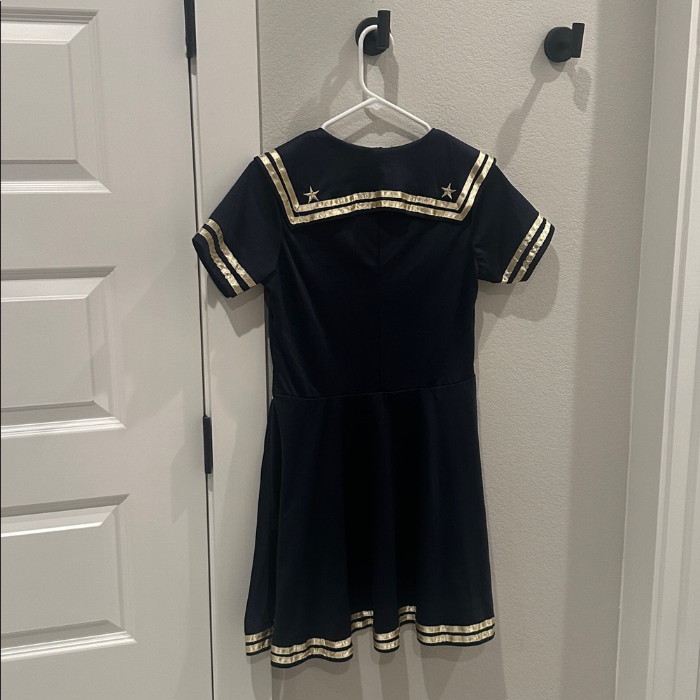 EUC Women’s Size M Medium Patriotic Navy Sailor Halloween Costume Pin-Up Dress - Picture 12 of 12
